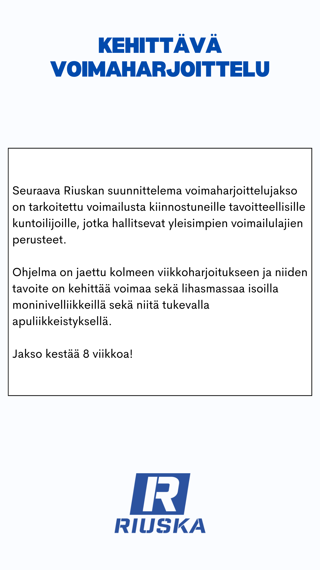 Kehittävä voimaharjoittelu -treeniohjelmat aloittelijalle ja aktiiville - Image 4